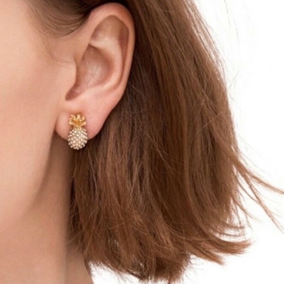 Kate Spade Pineapple🍍Pave Earrings - Picture 8 of 8